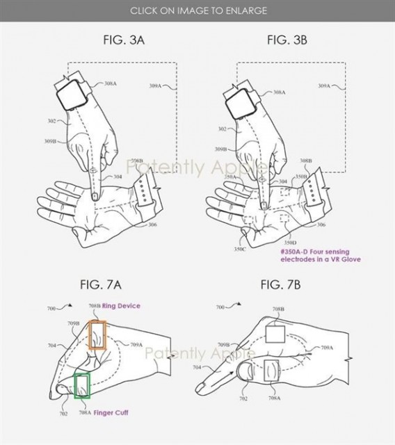 苹果智能戒指专利曝光：基于手势在VR场景中交互 第3张