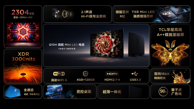 TCL Q10H旗舰Mini LED电视正式发布，致敬影音爱好者 第4张