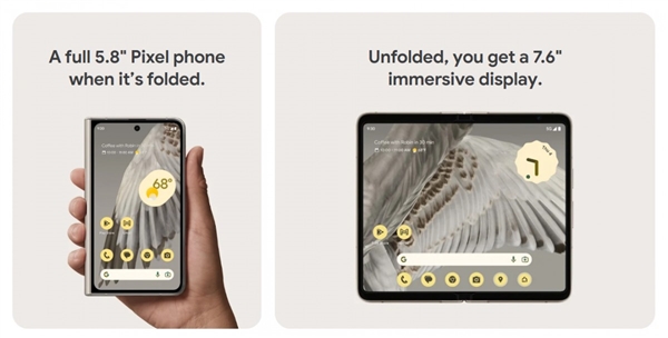 谷歌Pixel Fold折叠屏手机发布：史上最耐用铰链 处理器独一无二 第1张