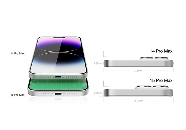 iPhone 15 Pro系列设计细节曝光：1.55mm极窄边框+弧边处理手感完美 第1张