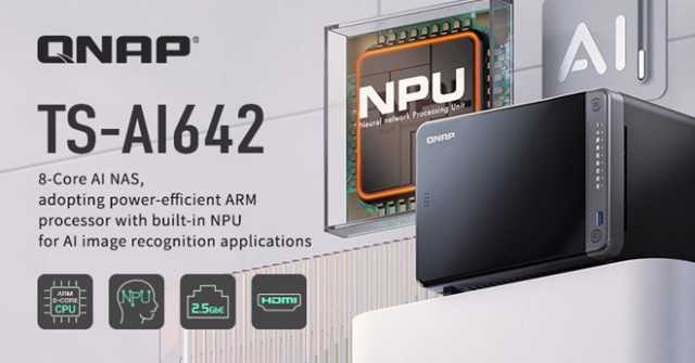 QNAP 推出ARM架构AI NAS─TS-AI642 内置6 TOPS NPU 第1张