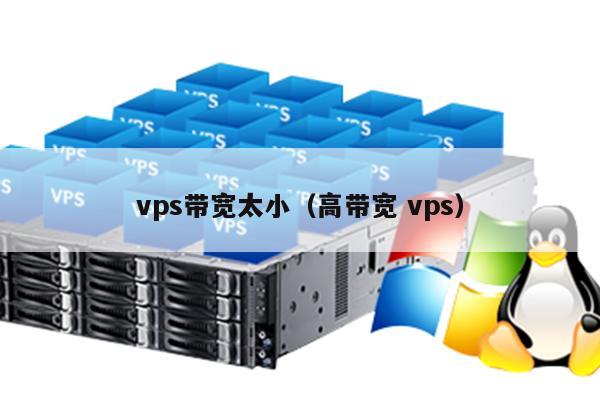 vps带宽太小（高带宽 vps） 第1张