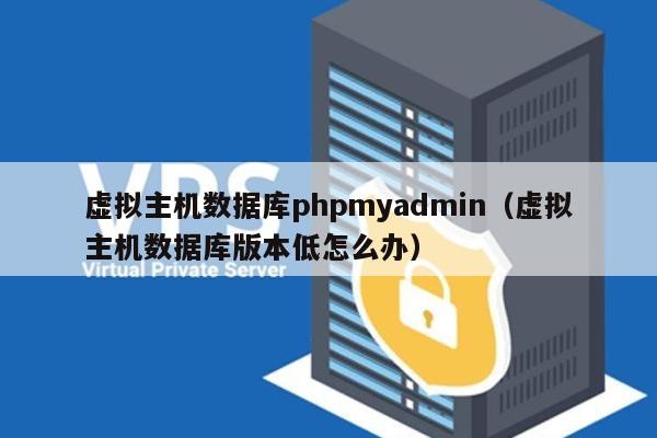 虚拟主机数据库phpmyadmin（虚拟主机数据库版本低怎么办） 第1张