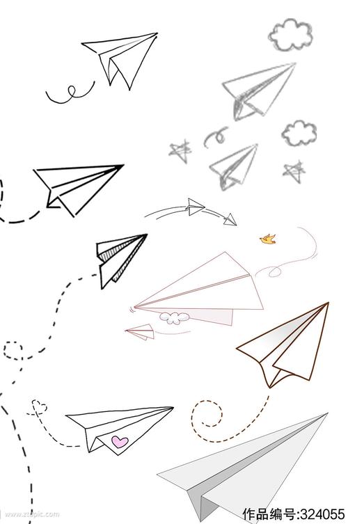 纸飞机怎么画简笔画_立体纸飞机怎么画简笔画 第2张