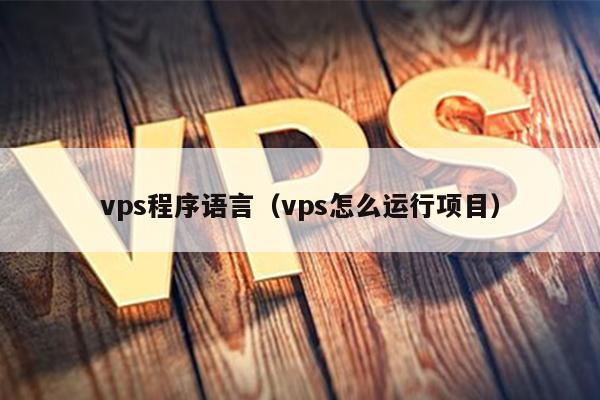 vps程序语言（vps怎么运行项目） 第1张